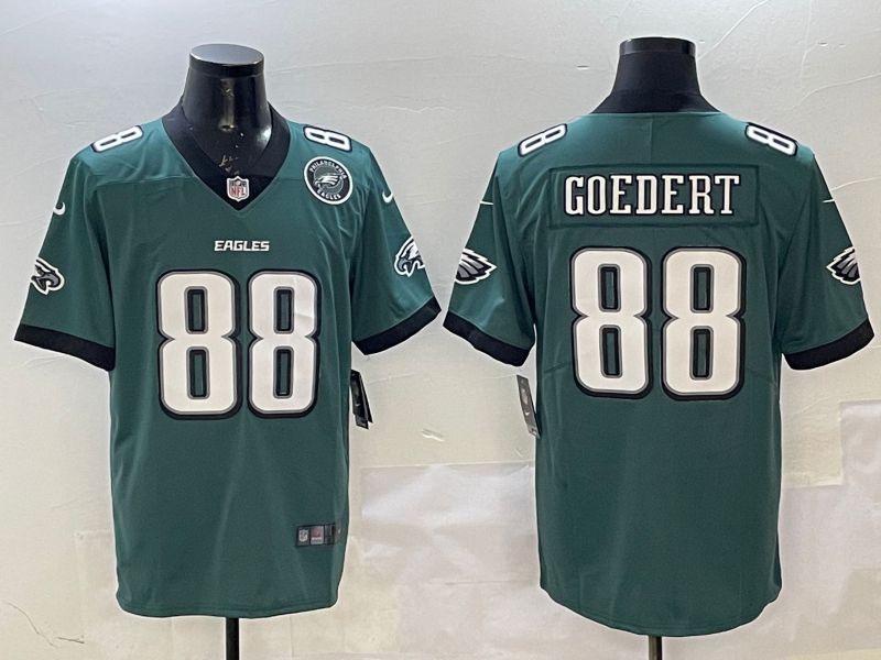 Men Philadelphia Eagles 88 Goedert Green Second generation Nike 2025 Limited NFL Jersey style 4